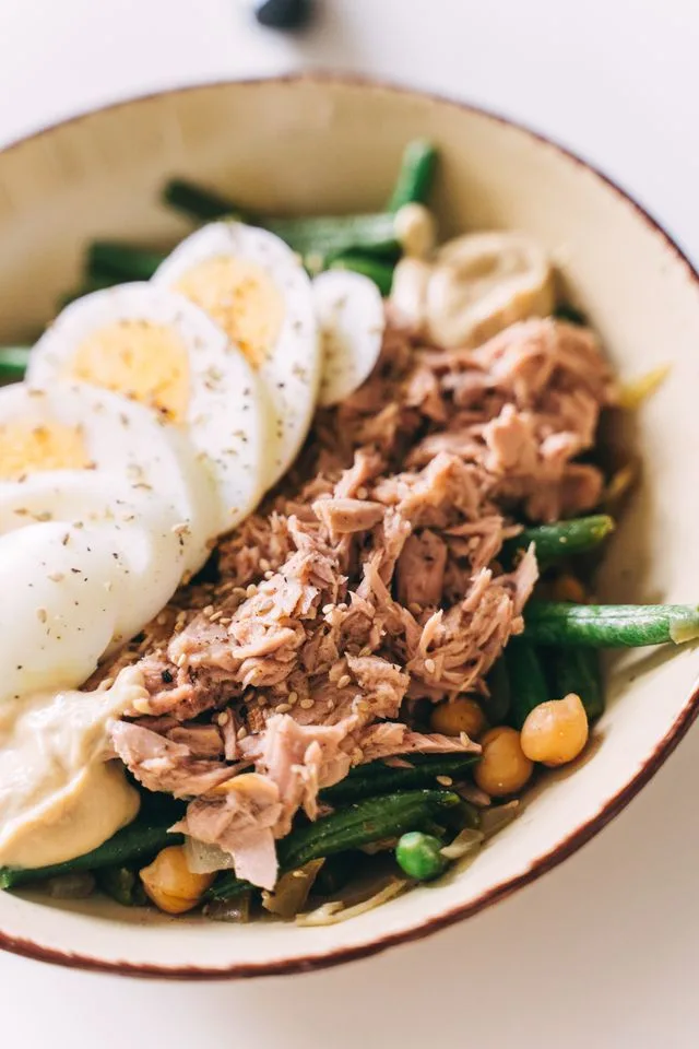repas avec du thon en conserve
